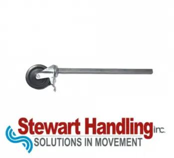 NestaFlex 5" x 1 1/2" Black Caster With Brake. Stem 19" x 1". Part #6432